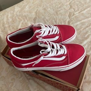 Vans red old school
